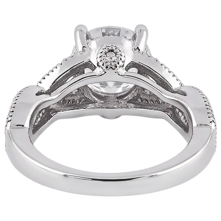 Bague De Fiançaille Tige Torsadée à 1,87 Carats De Naturel Diamants Naturels Extraits des Mines ( et non cultivés en laboratoire ) Ronds