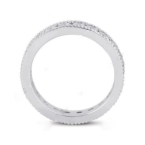 Bague De Fiançailles 2.10 Ct. Véritable Diamants Ronds Nouveaux Bijoux