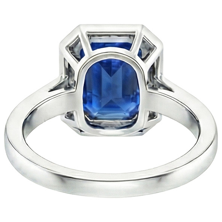 naturel diamant 6carats bague sur blanc