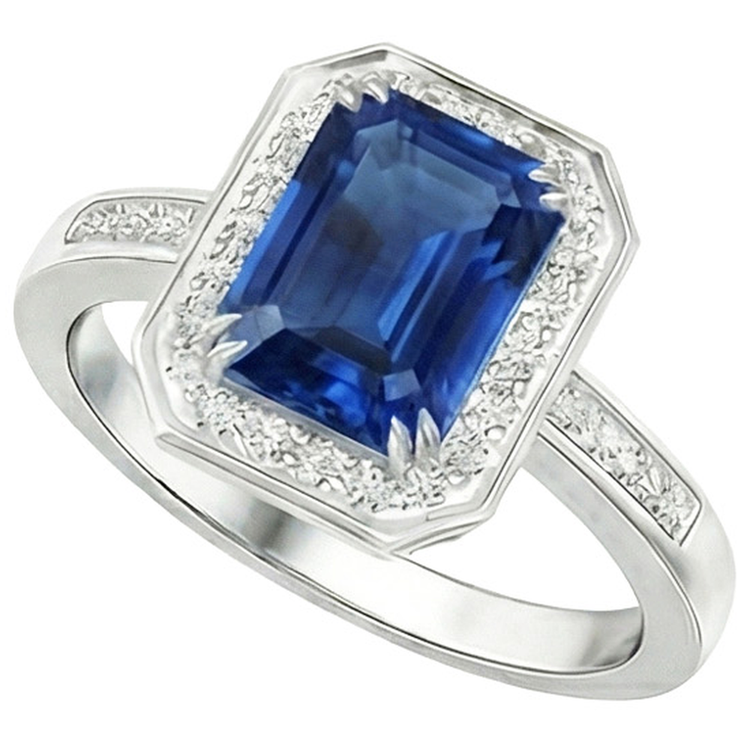 naturel diamant 6carats bague vue de dessus