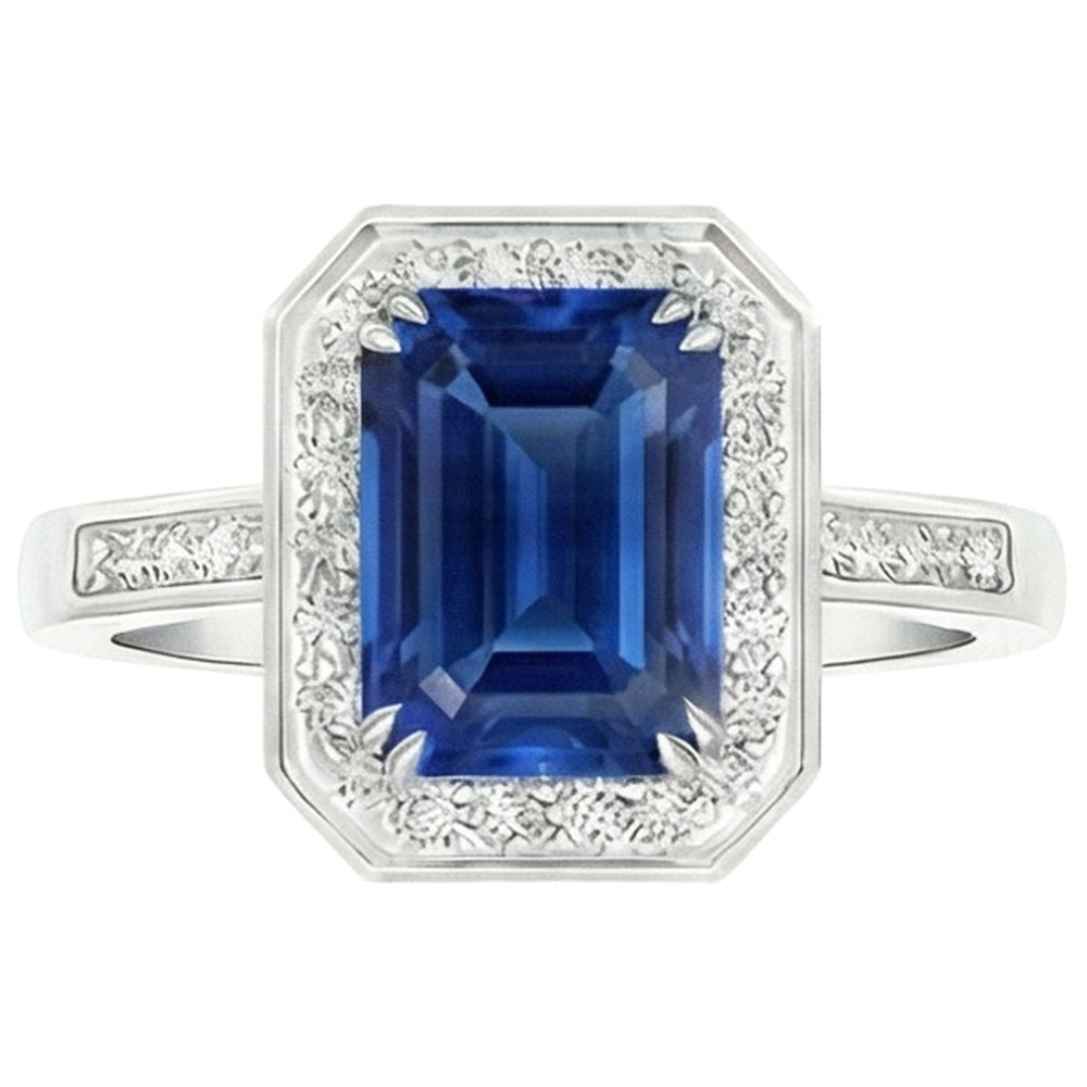 naturel diamant 6carats bague angle de côté