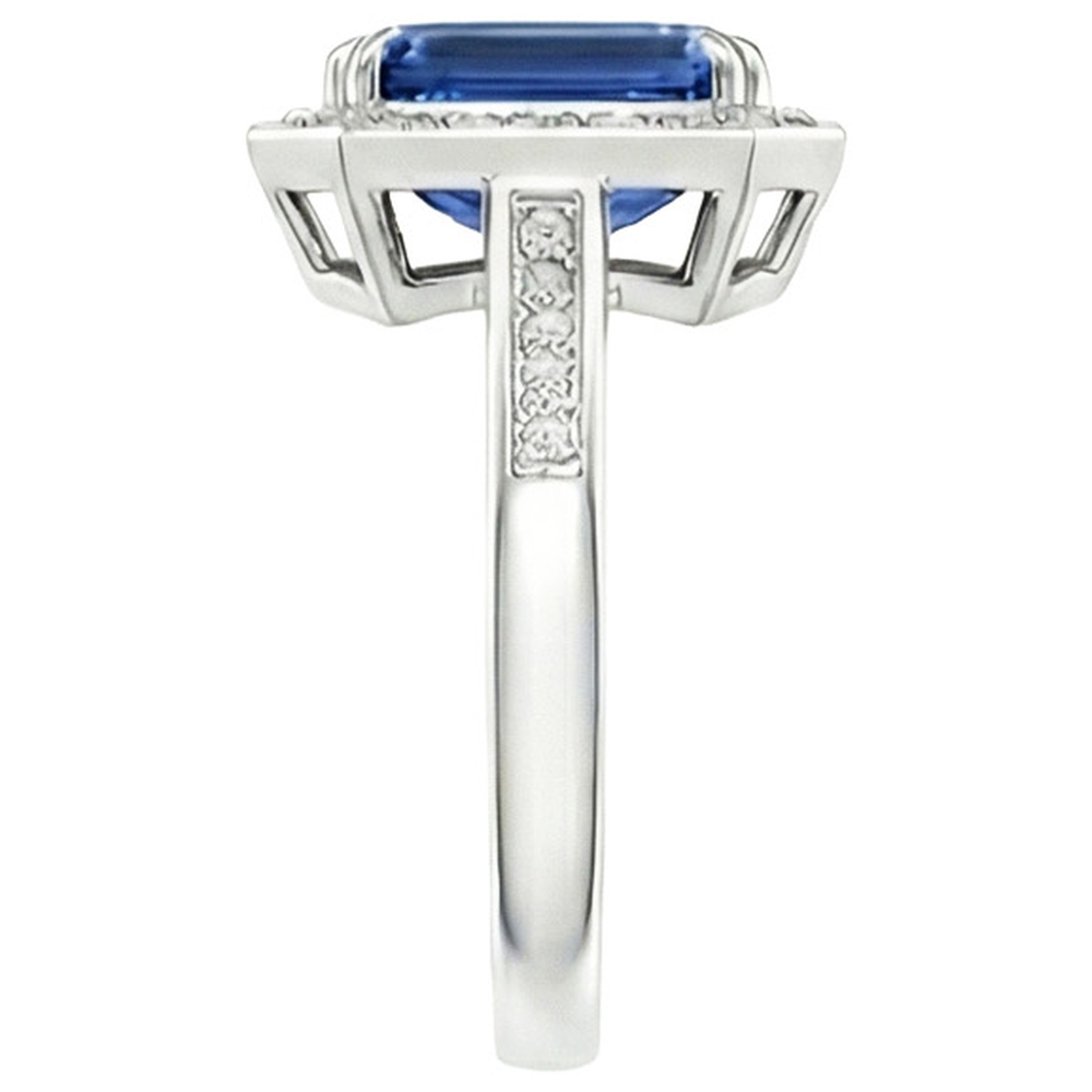 naturel diamant 6carats bague vue de profil