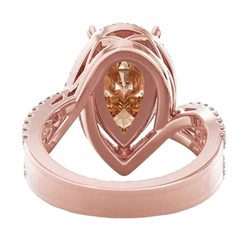 Bague De Fiançailles Cocktail Morganite Glamour