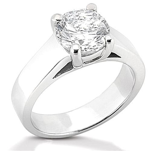 Bague De Fiançailles En Naturel Diamant Style Griffe 0.75 Ct. Solitaire Or