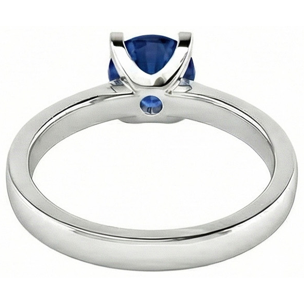 naturel round diamant 2carats bague sur blanc
