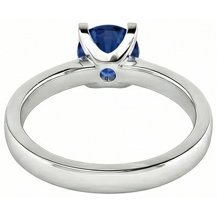 naturel round diamant 2carats bague sur blanc