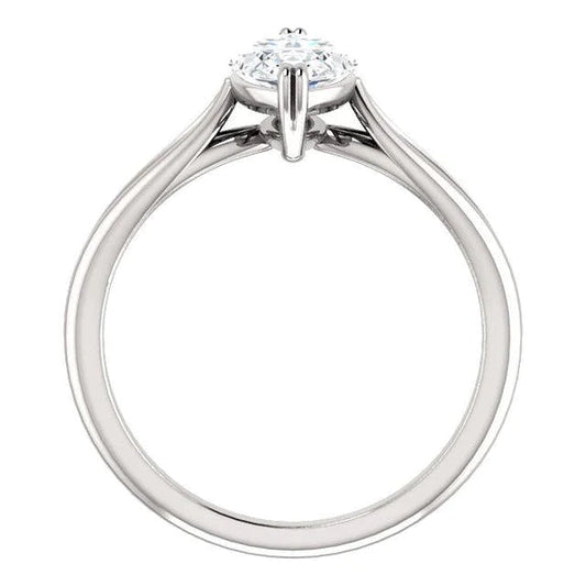 Bague De Fiançailles Femme Réel Diamant Solitaire 2,50 Carats Tige Fendue