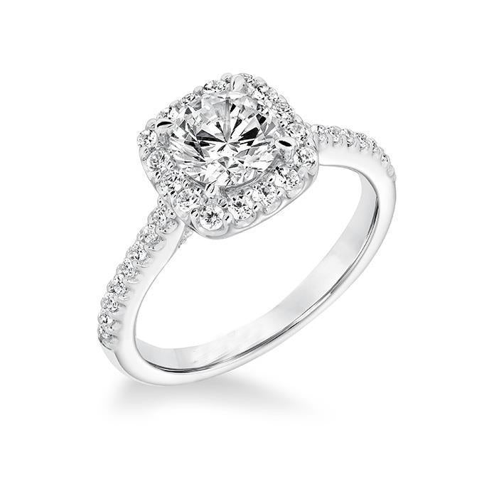 Bague De Fiançailles Halo De Naturel Diamants 1.85 Carats