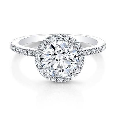 Bague De Fiançailles Halo De Naturel Diamants 2.50 Carats
