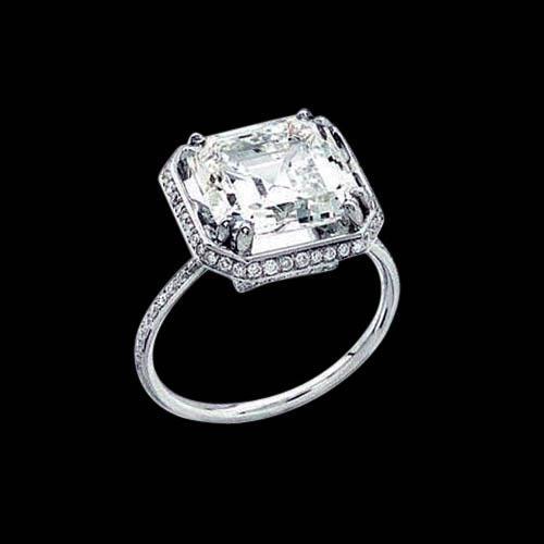 Bague De Fiançailles Halo De Naturel Diamants Radieux Et Ronds 2.75 Carats