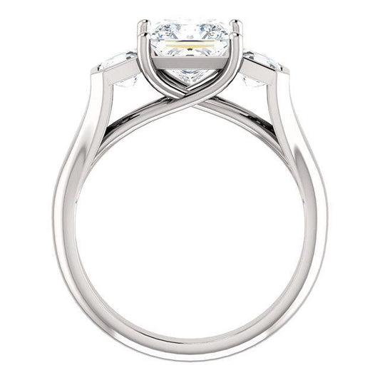 Bague De Fiançailles Naturel Diamant A Trois Pierres De 2.21 Carats
