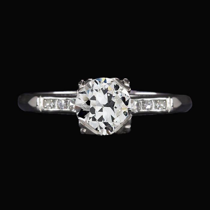 Bague De Fiançailles Old European Véritable Diamond 2.75 Carats Bijoux Pour Dames