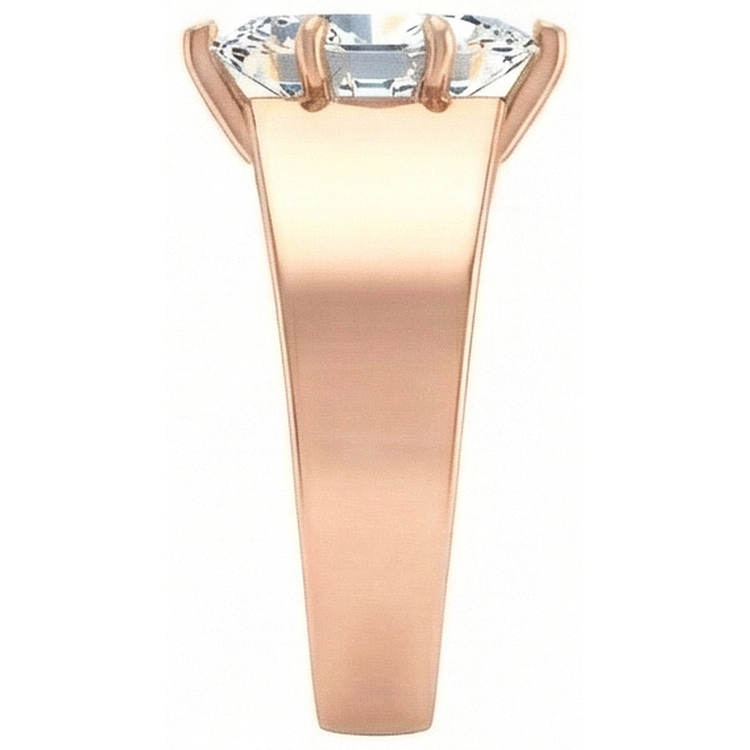 naturel marquise diamant 2carats bague vue de profil