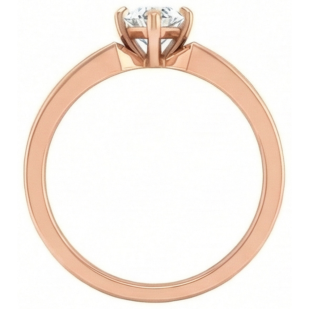 naturel marquise diamant 2carats bague sur blanc