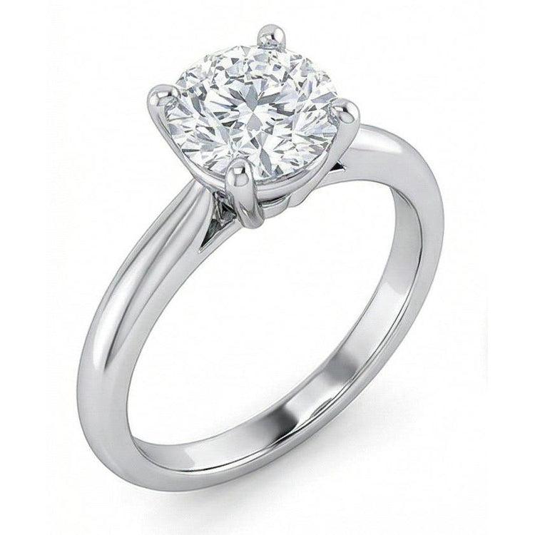 naturel round diamant 1carats bague détail rapproché