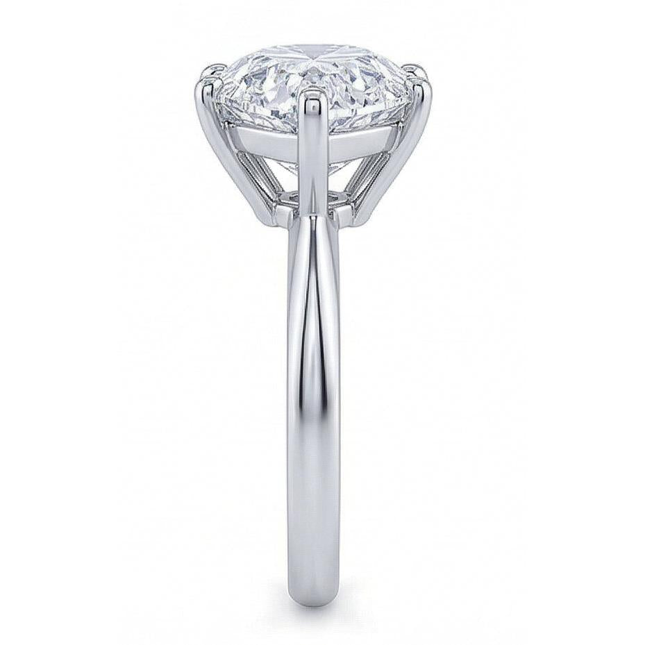 naturel pear diamant 2.50carats bague sur blanc