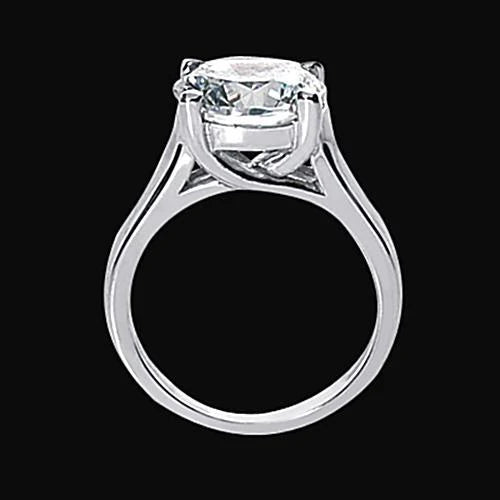 Bague De Fiançailles Réel Diamant Solitaire 1 Carat Bijoux En Or Blanc Neuf