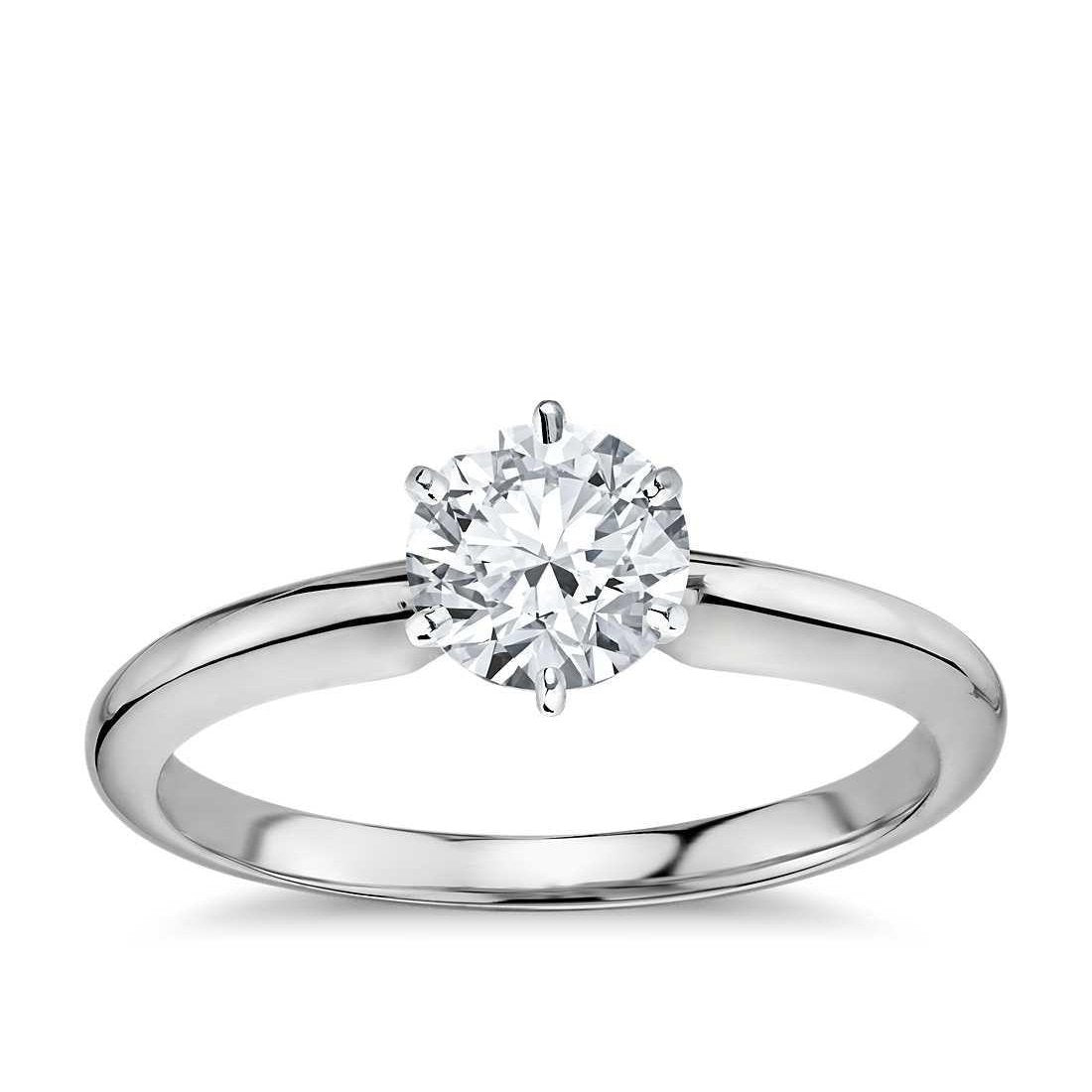 Bague De Fiançailles Réel Diamant Solitaire 1.25 Carats