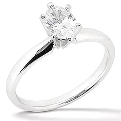 Bague De Fiançailles Réel Diamant Solitaire ovale 1.50 Carats