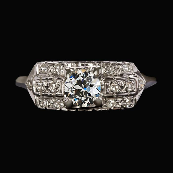 Bague De Fiançailles Ronde Vieux Mineur Serti De Griffes De Naturel Diamants 2.75 Carats