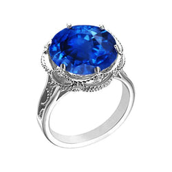 Bague De Fiançailles Saphir Millegrain 8 Carats