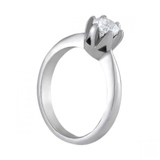 Bague De Fiançailles Sertie De Réel Diamants Solitaires Ronds De 0.75 Carats