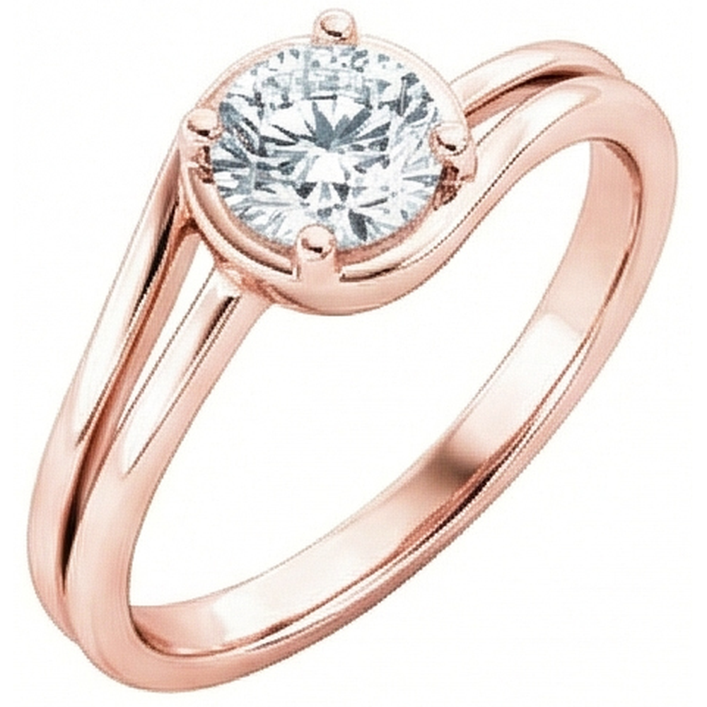 naturel round diamant 1.75carats bague détail rapproché