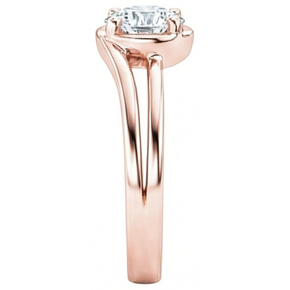 naturel round diamant 1.75carats bague vue de dessus
