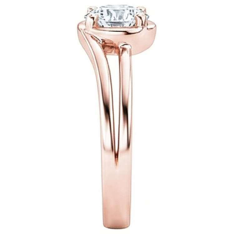 naturel round diamant 1.75carats bague vue de dessus