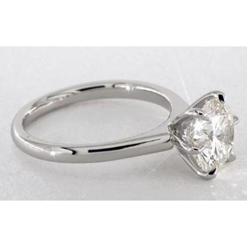 Bague De Fiançailles Solitaire Naturel Diamant 2 Carats