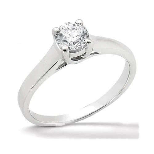 Bague De Fiançailles Solitaire Naturel Diamant Rond 2.50 Carats