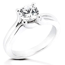 Bague De Fiançailles Solitaire Réel Diamant 2.50 Carats