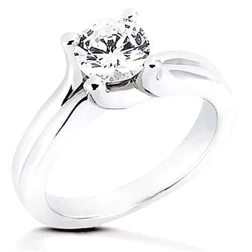 Bague De Fiançailles Solitaire Réel Diamant 2.50 Carats