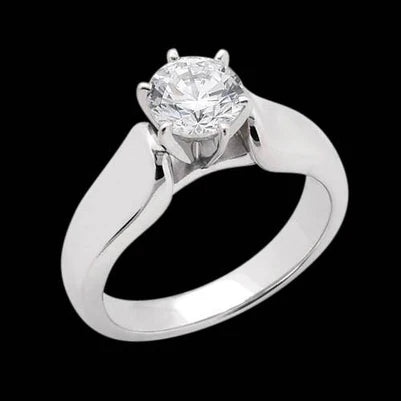 Bague De Fiançailles Solitaire Réel Diamant Etincelant De 3 Carats