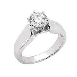 Bague De Fiançailles Solitaire Réel Diamant Etincelant De 3 Carats