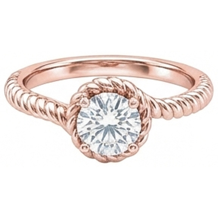 naturel round diamant 1.75carats bague vue de dessus