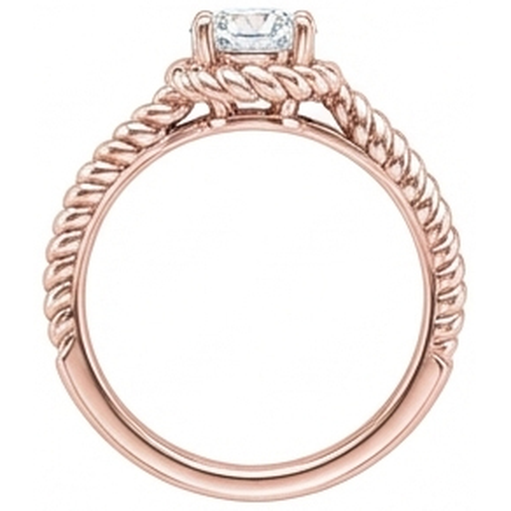 naturel round diamant 1.75carats bague vue de profil