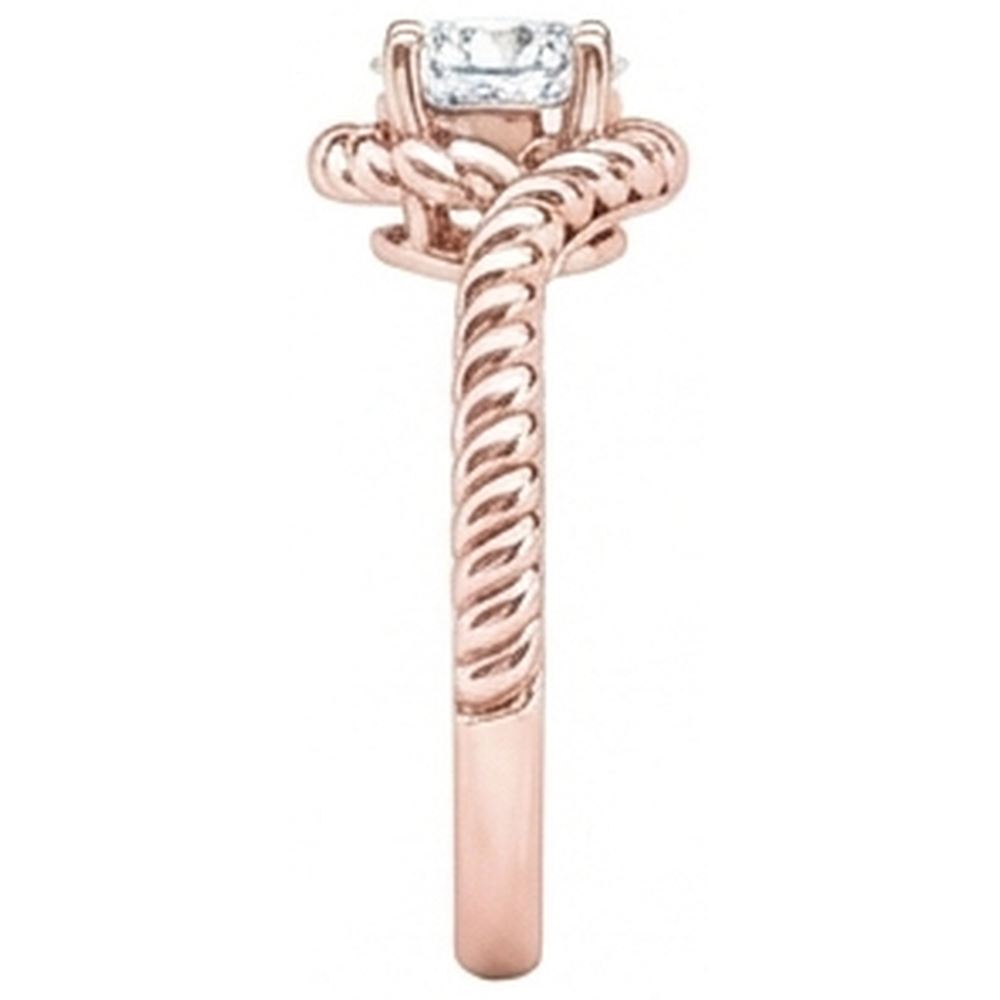 naturel round diamant 1.75carats bague sur blanc