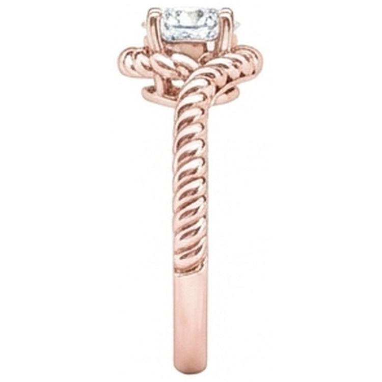 naturel round diamant 1.75carats bague sur blanc