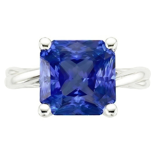 Bague De Fiançailles Solitaire Saphir 3 Carats
