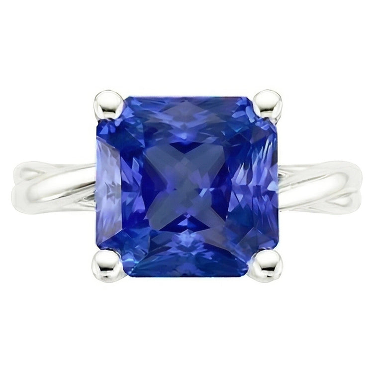Bague De Fiançailles Solitaire Saphir 3 Carats