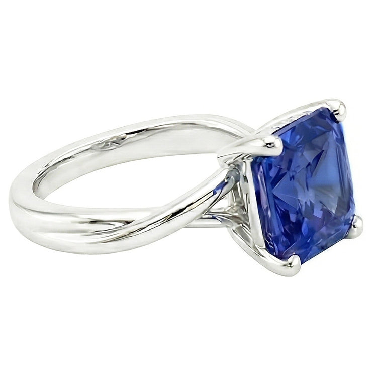 Bague De Fiançailles Solitaire Saphir 3 Carats