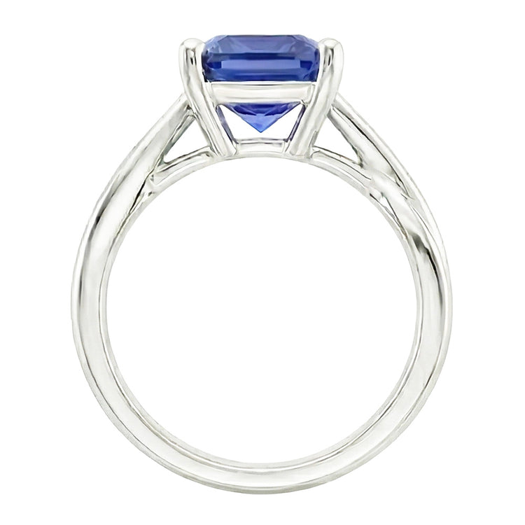 Bague De Fiançailles Solitaire Saphir 3 Carats