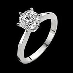 Bague De Fiançailles Solitaire Véritable Diamant 1 Carat