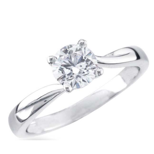 Bague De Fiançailles Solitaire Véritable Diamant Taille Brillant De 1.75 Carats