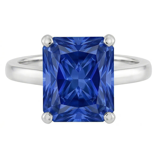 Bague De Fiançailles Taille Radieuse Saphir 3 Carats