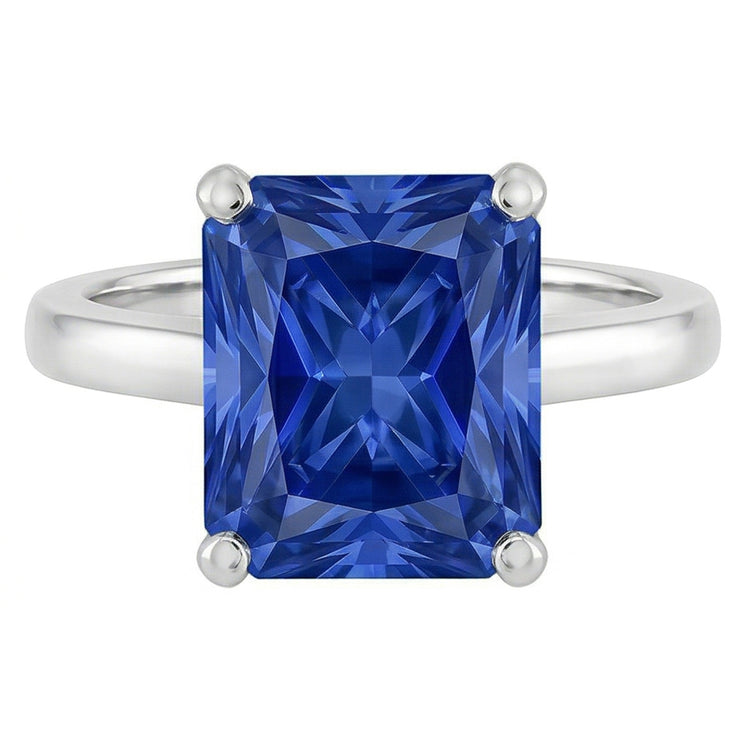 Bague De Fiançailles Taille Radieuse Saphir 3 Carats