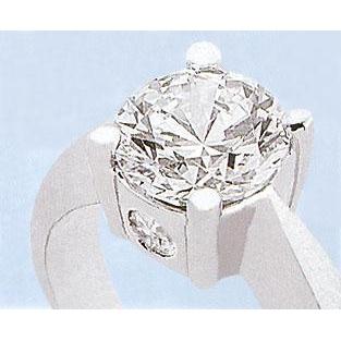 Bague De Fiançailles Trois Pierres Réel Diamant 1.63 Ct Nouveaux Bijoux