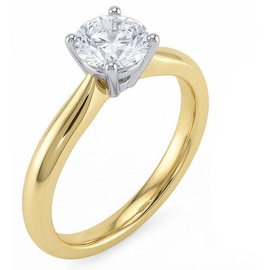 naturel diamant 1.25carats bague angle de côté