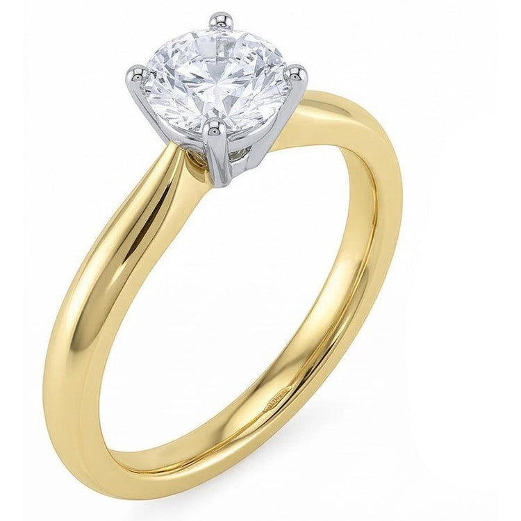 naturel diamant 1.25carats bague angle de côté